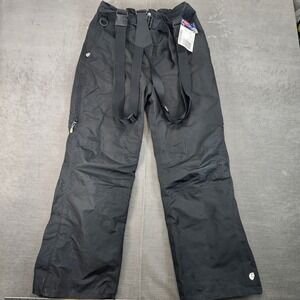 Black Men's Snow/Ski Pants with Suspenders